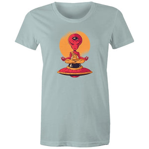 Women's Meditating Alien T-shirt
