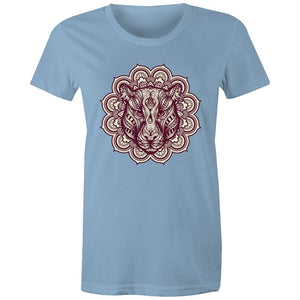 Women's Mandala Lotus Jaguar T-shirt
