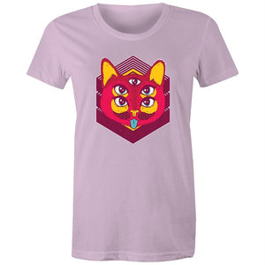 Women's Psychedelic Cat T-shirt