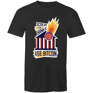 Men's Screw The Banks Use Bitcoin T-shirt