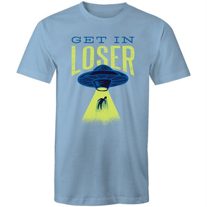Men's Funny Get In Loser Alien T-shirt