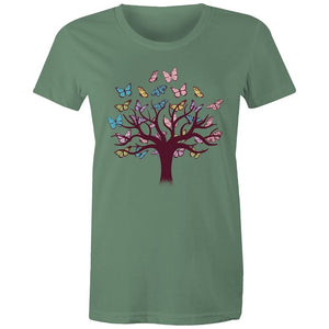 Women's Butterfly Tree Of Life T-shirt