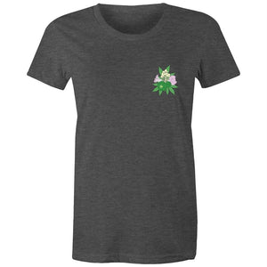 Women's Psychedelic Plant Pocket T-shirt