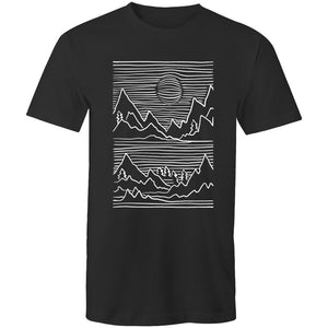 Men's Abstract Mountain Top T-shirt