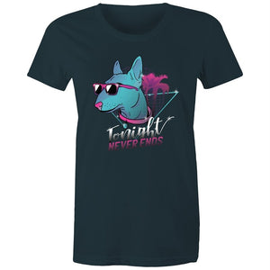 Women's Retro Tonight Never Ends T-shirt