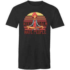 Men's Funny Keep Calm And Hate People T-shirt