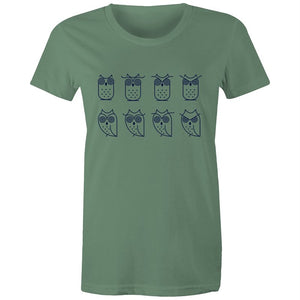 Women's Owl Emotions T-shirt