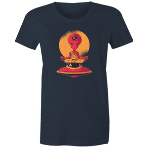 Women's Meditating Alien T-shirt