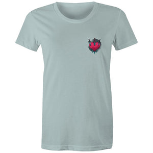 Women's Heart Swords Pocket T-shirt