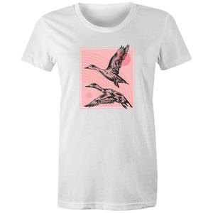 Women's Hand Drawn Ducks T-shirt