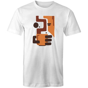Men's Abstract Coffee T-shirt