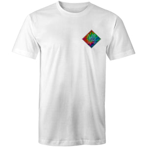 Men's Tie Dye Hippie House Pocket T-Shirt