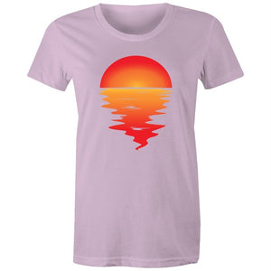Women's Red Sunset T-shirt