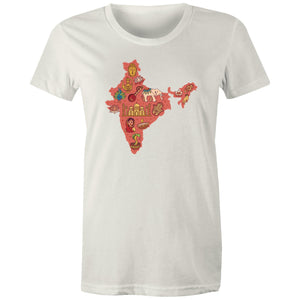Women's Map Of India T-shirt