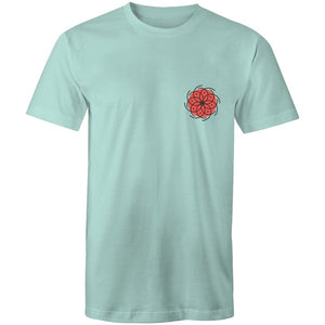 Men's Red Lotus Pocket Logo T-shirt