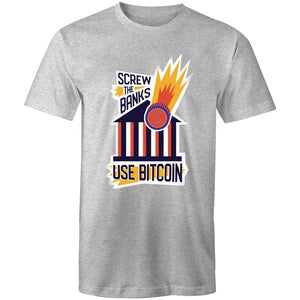 Men's Screw The Banks Use Bitcoin T-shirt