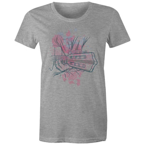 Women's Watercolour Guitar T-shirt