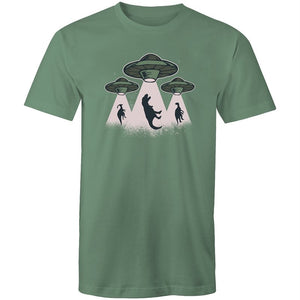 Men's Alien Dinosaur Abduction T-shirt