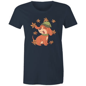 Women's Cute Spring Puppy T-shirt