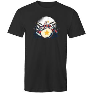 Men's Drum Kit Triangle T-shirt