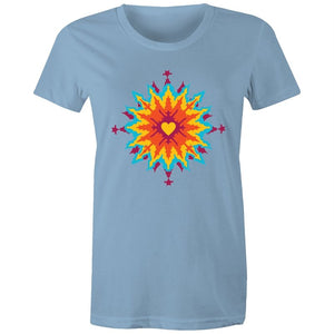 Women's Abstract Heart T-shirt