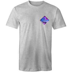Men's Purple Wave Hippie House Pocket T-Shirt