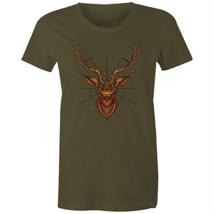 Women's Mandala Reindeer T-shirt