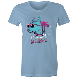 Women's Retro Tonight Never Ends T-shirt