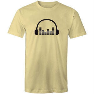Men's Music Head Phones Sound Bar T-shirt