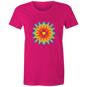Women's Abstract Heart T-shirt