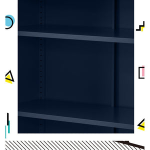 ArtissIn Buffet Sideboard Locker Metal Storage Cabinet - SWEETHEART Blue