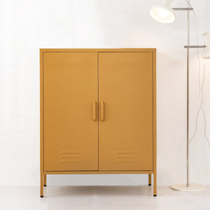Sweetheart Yellow Metal Storage Shelf / Locker