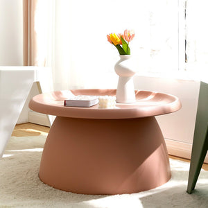 Mushroom Styled Round Pink Table - 70CM