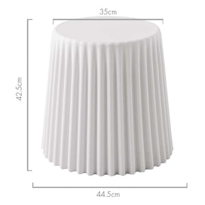 White Cupcake Stool - 2 Pack
