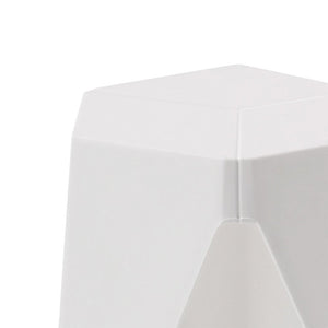 White Plastic Stacking Puzzle Stools - 2 Pack