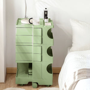 5 Tier Green Trolley Side Table / Organizer