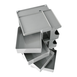 5 Tier Grey Trolley Side Table / Organizer