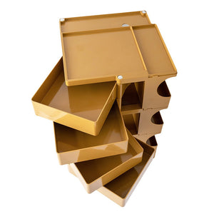 5 Tier Yellow Storage Organizer Trolley