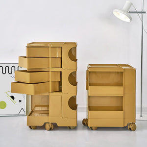 5 Tier Yellow Storage Organizer Trolley