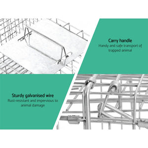 Humane Animal Trap | Live Catch Possum Cage | Rabbit Cat Hare Fox