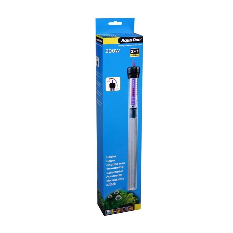 Aqua One Glass Water Heater - 200W