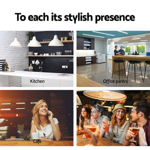 Black Metal Bar Stools For Kitchen - 4 Pack