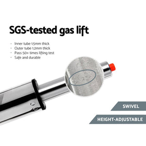 White Kitchen Swivel Bar Stools - 4 Pack