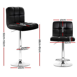 Rotating Bar Stools With Gas Lift - Pack Of 4