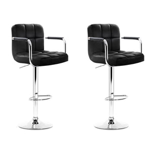 Gas lift Swivel Bar Chairs With Armrests