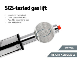 Home Bar Stools With Black Seats - 2 Pack