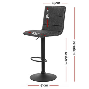 2 Smooth Line Bar Stools