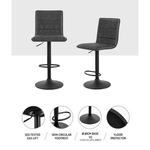 2 Smooth Line Bar Stools