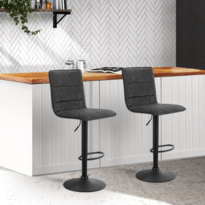 2 Smooth Line Bar Stools