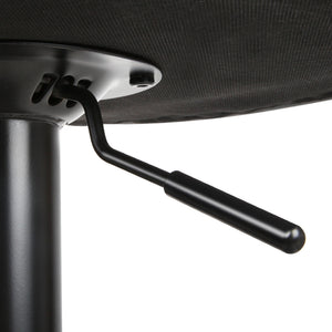 Black Studio Styled Gas Lift Bar Stools - 2 Pack